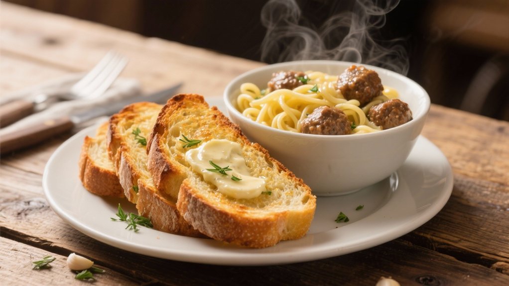 crispy buttery garlic bread