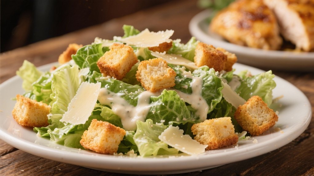 crispy caesar salad croutons
