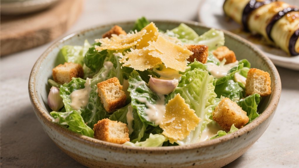 crispy caesar salad croutons