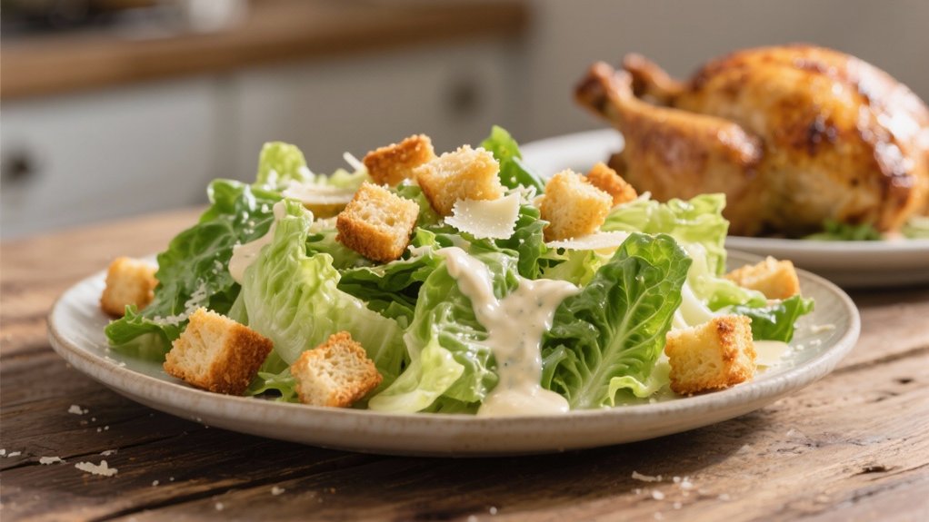 crispy caesar salad croutons
