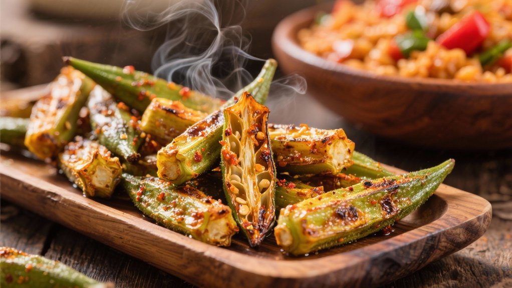 crispy cajun roasted okra