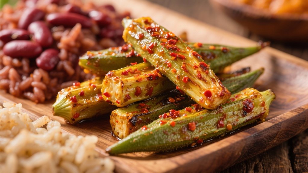 crispy cajun roasted okra