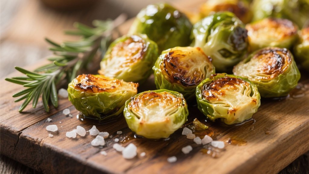 crispy caramelized brussels sprouts