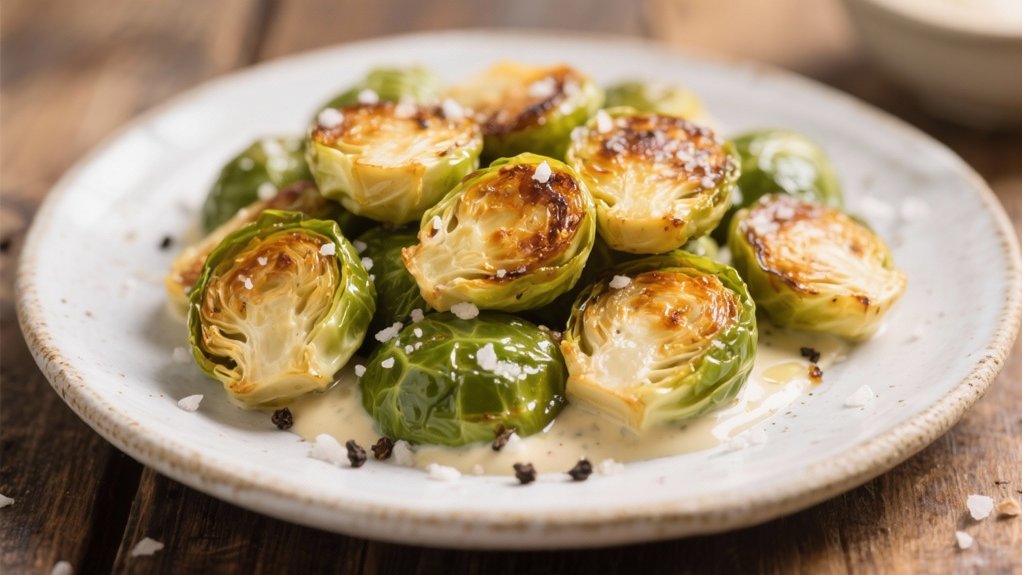 crispy caramelized brussels sprouts