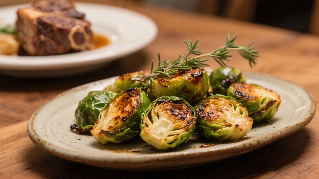 crispy caramelized brussels sprouts