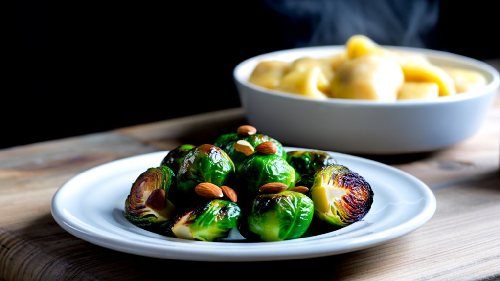 crispy caramelized brussels sprouts