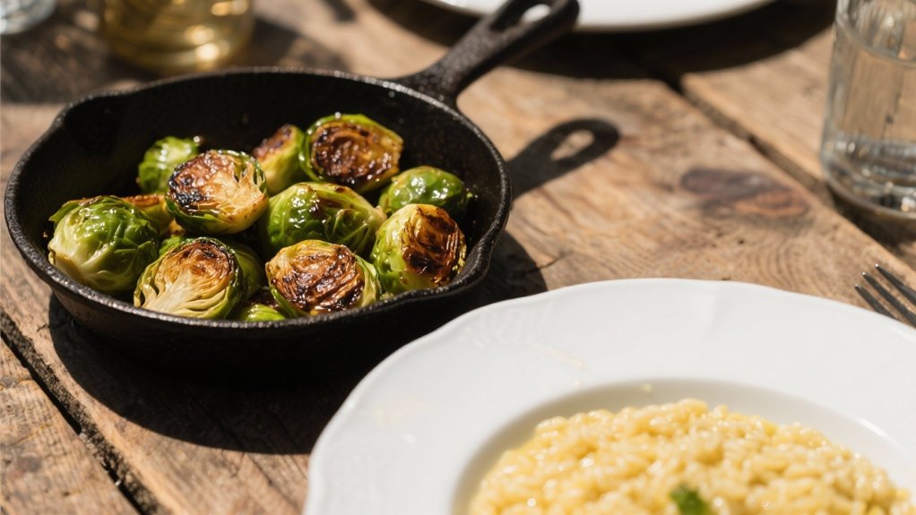 crispy caramelized brussels sprouts