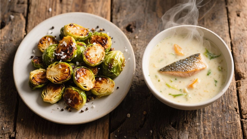 crispy caramelized brussels sprouts