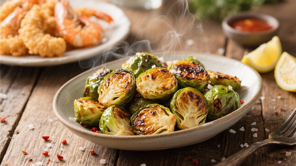 crispy caramelized brussels sprouts