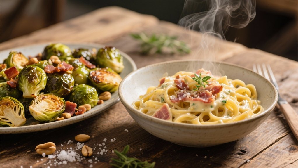 crispy caramelized brussels sprouts