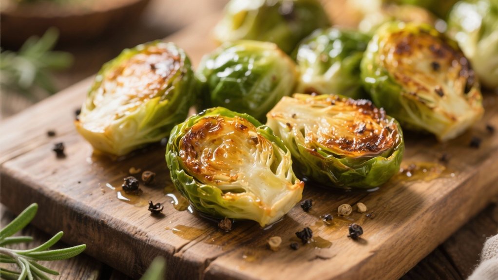 crispy caramelized brussels sprouts