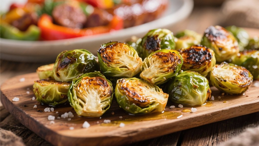 crispy caramelized brussels sprouts