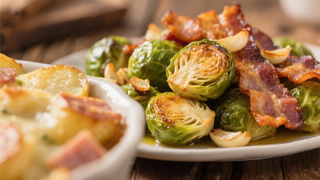 crispy caramelized brussels sprouts