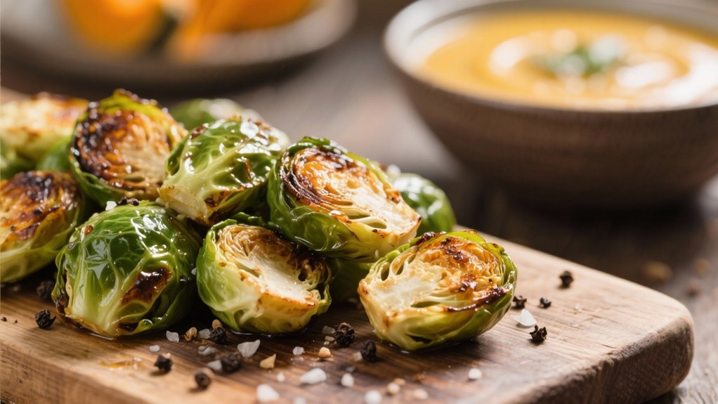 crispy caramelized brussels sprouts