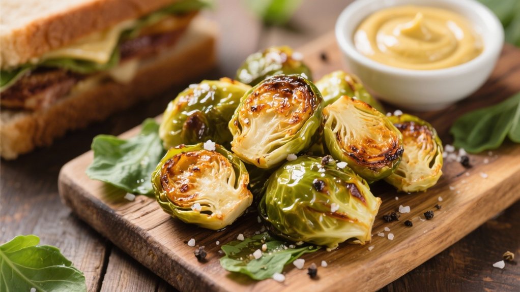 crispy caramelized brussels sprouts