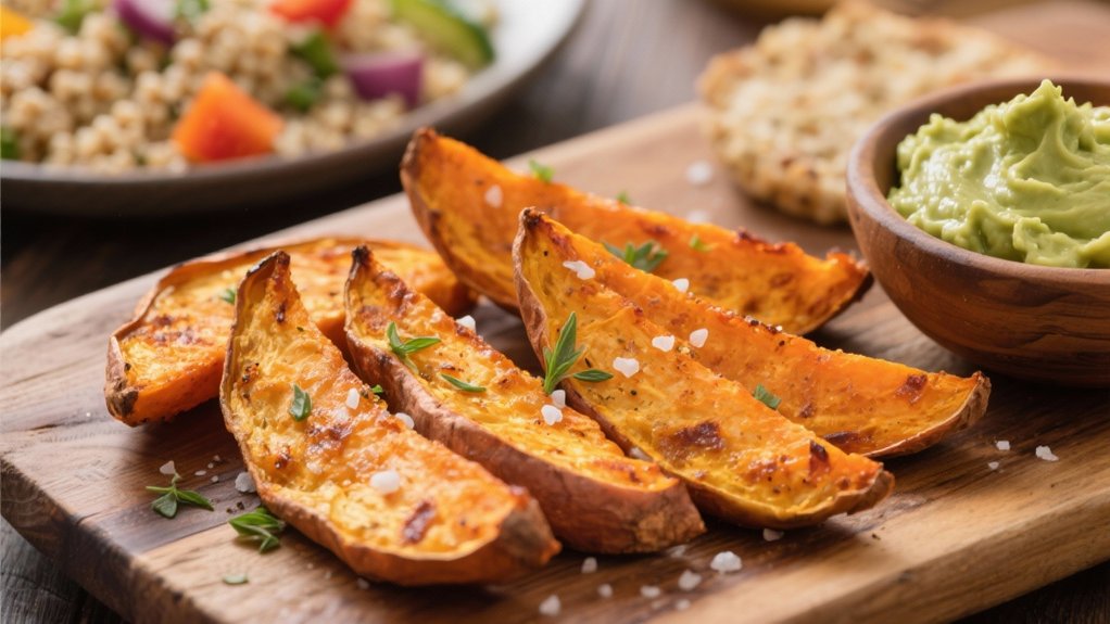 crispy caramelized sweet potatoes