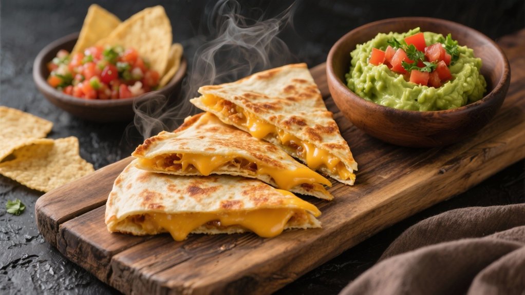 crispy cheese filled tortillas delight