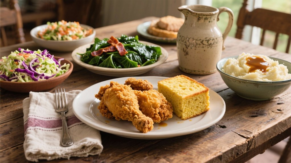 crispy chicken with cornbread