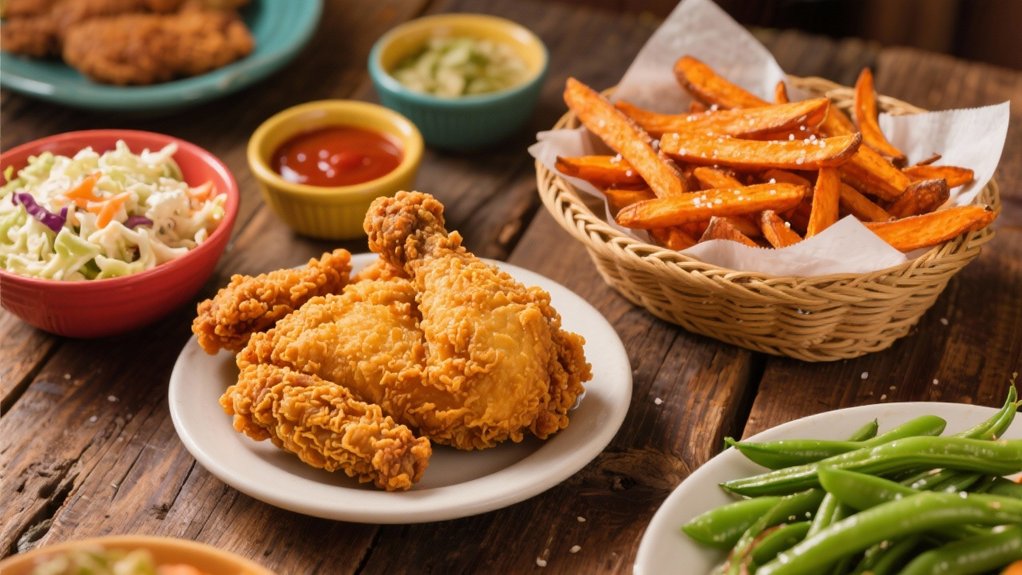 crispy chicken with fries