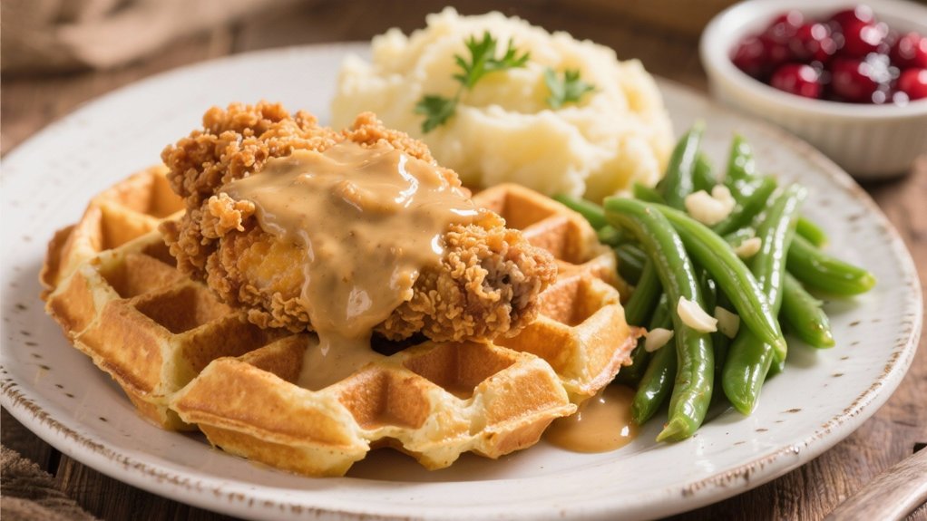 crispy chicken with gravy