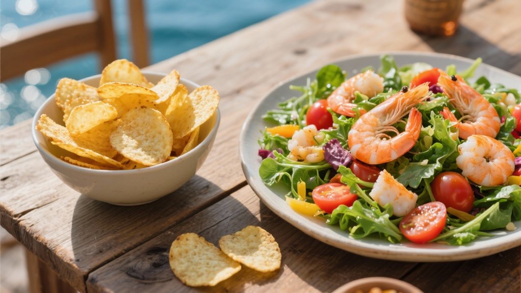 crispy chips elevate seafood