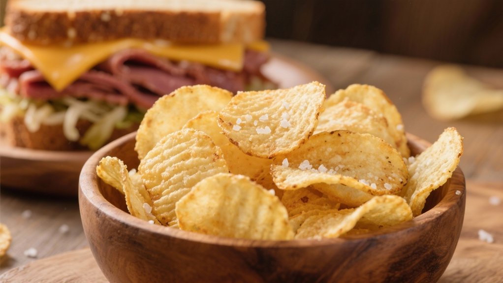crispy chips enhance sandwiches