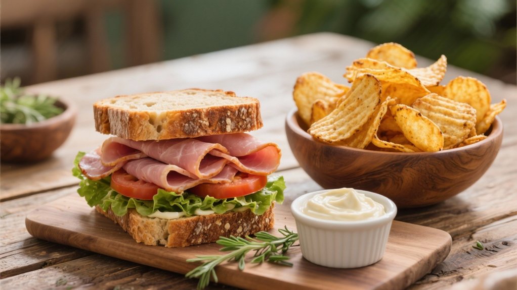 crispy chips enhance sandwiches