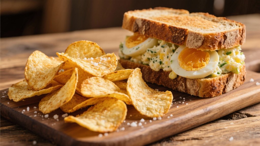 crispy chips enhance sandwiches