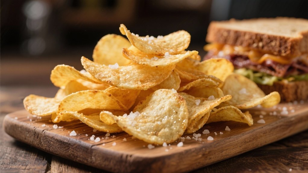 crispy chips enhance sandwiches
