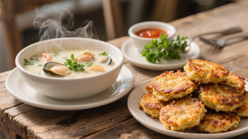 crispy clam fritters delight