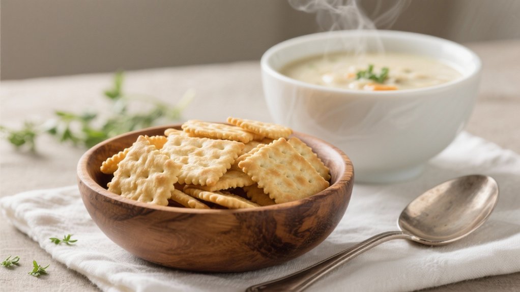 crispy companions for chowder