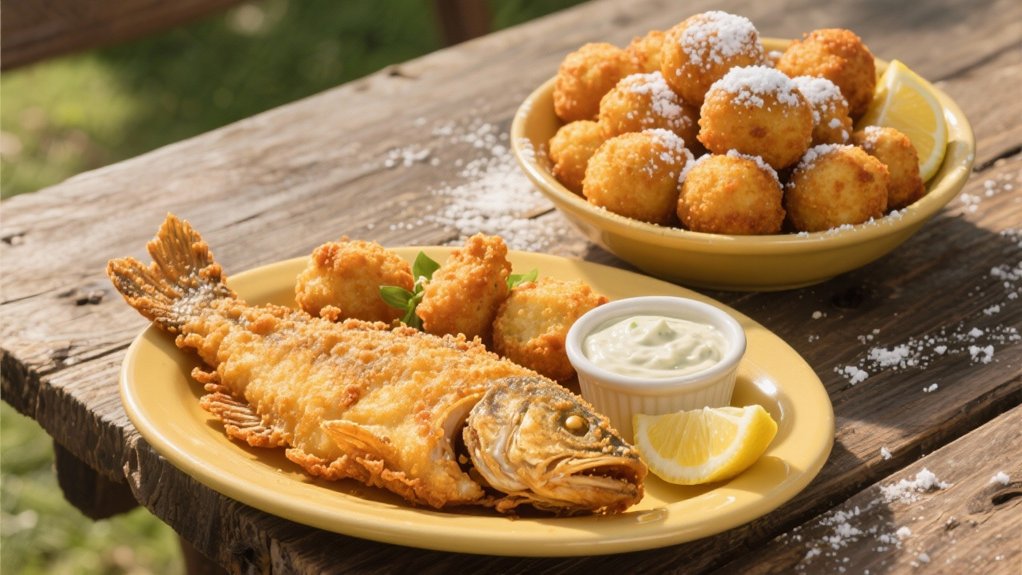 crispy cornmeal fritters delight