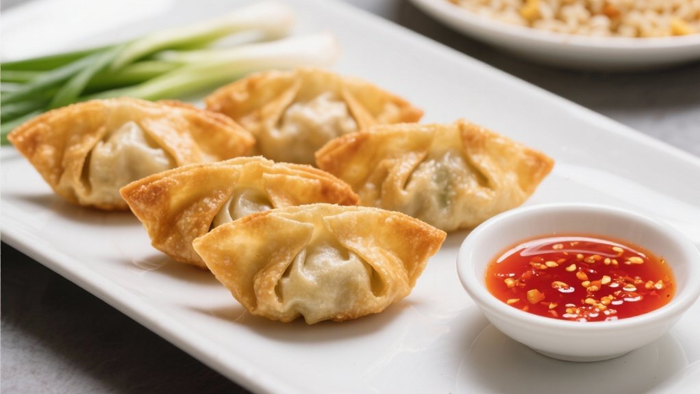 crispy crab filled appetizers