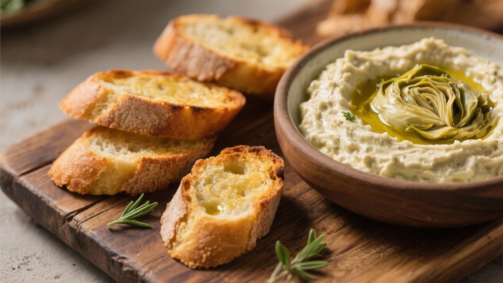 crispy crostini for dips