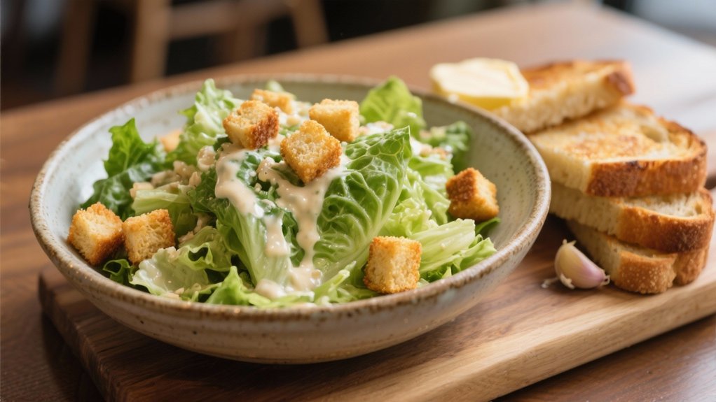 crispy croutons elevate salad