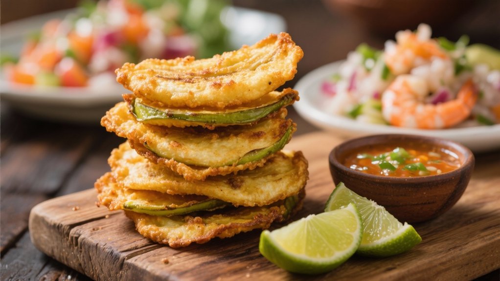 crispy double fried plantain discs