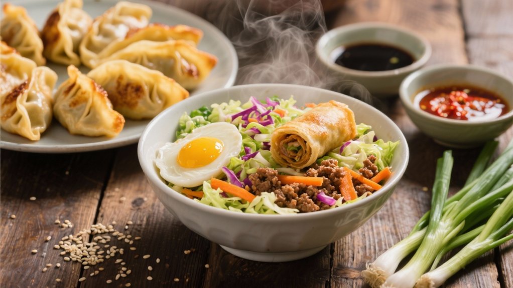 crispy dumplings with fillings
