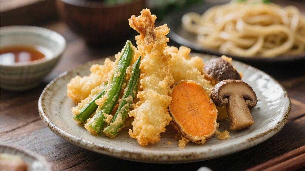 crispy elegantly prepared vegetables