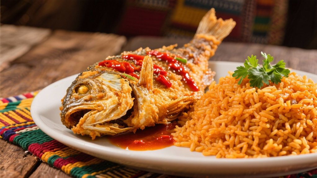 crispy fish with pepper sauce