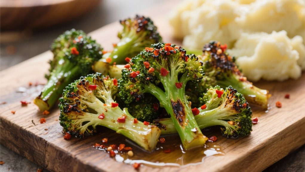 crispy flavorful broccoli side