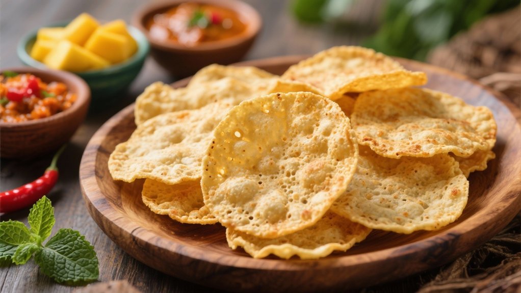 crispy flavorful indian crackers