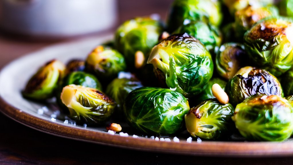 crispy flavorful roasted brussels sprouts