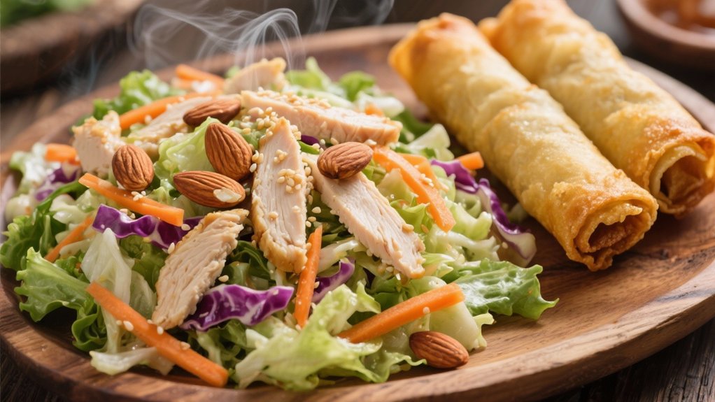 crispy flavorful salad pairing