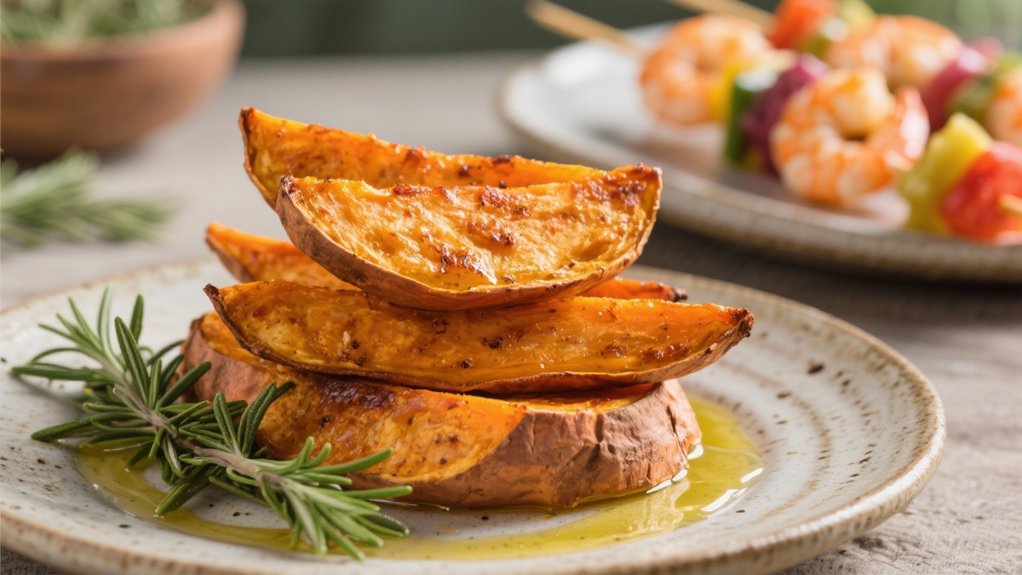 crispy flavorful sweet potato wedges