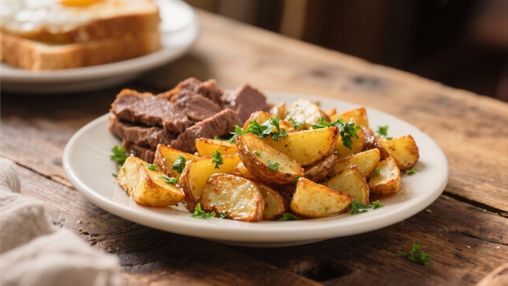 crispy fluffy golden potatoes