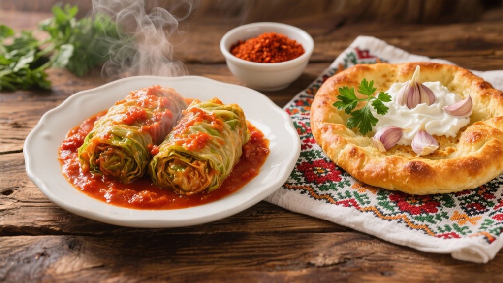 crispy fluffy hungarian flatbread