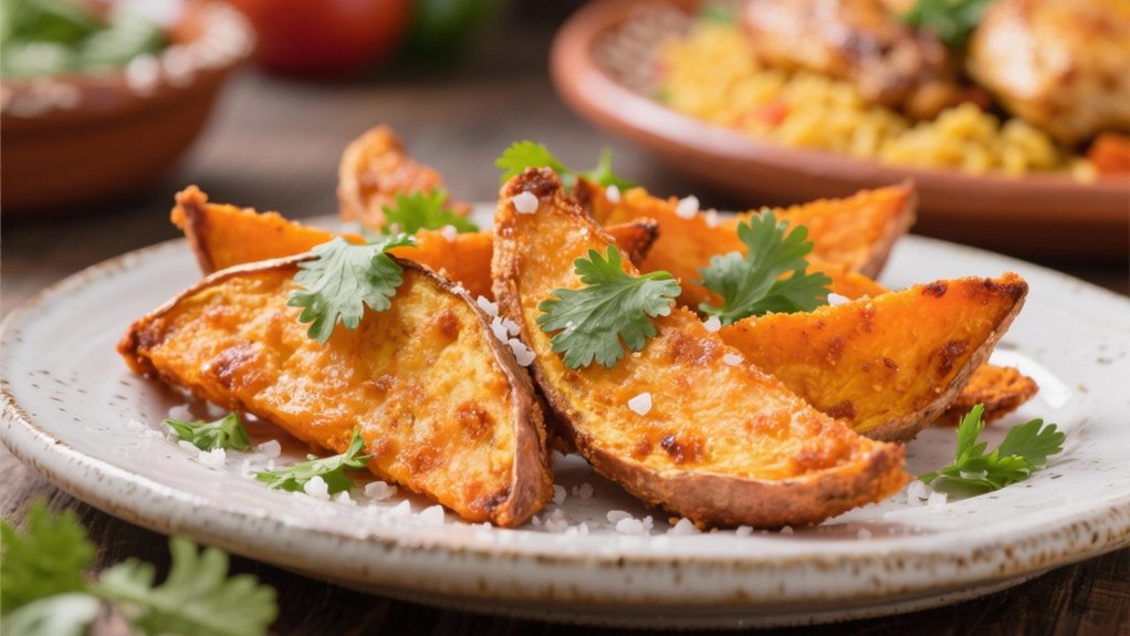 crispy fried sweet potatoes