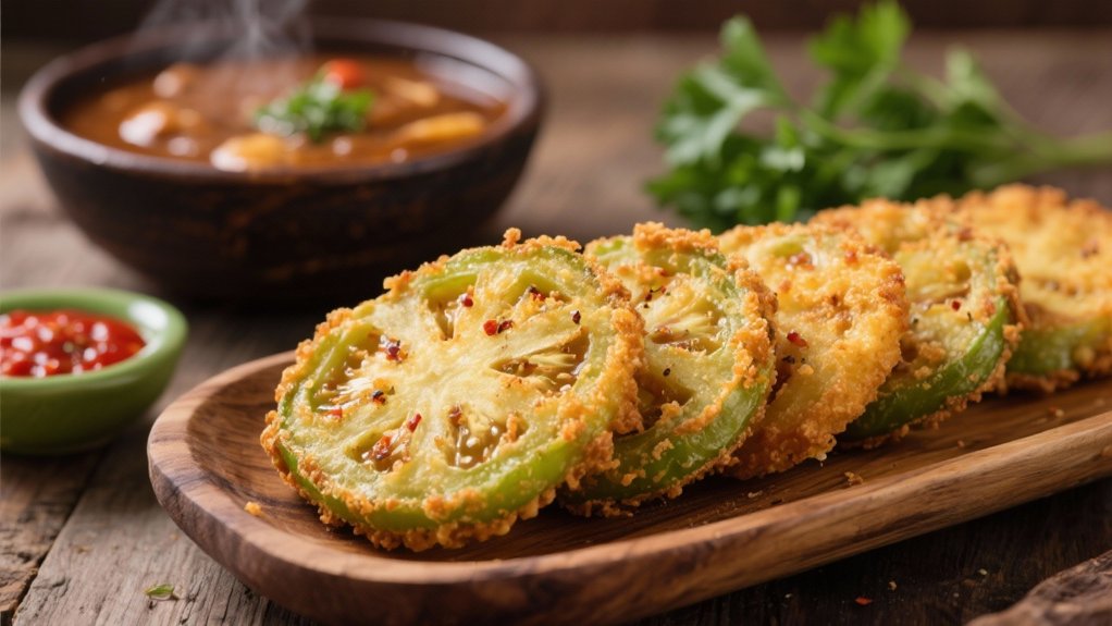 crispy fried tomato side