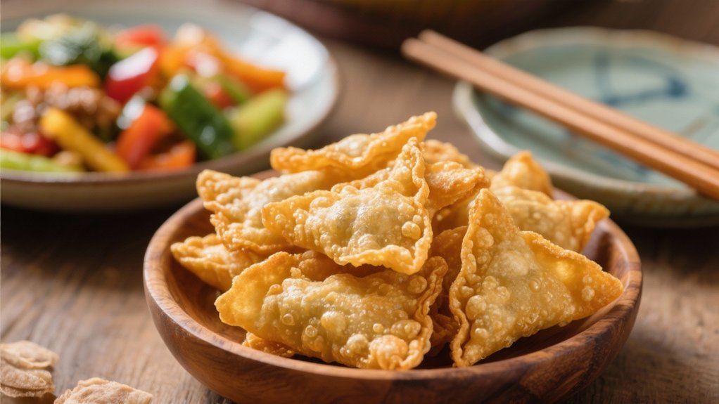 crispy fried wonton appetizers