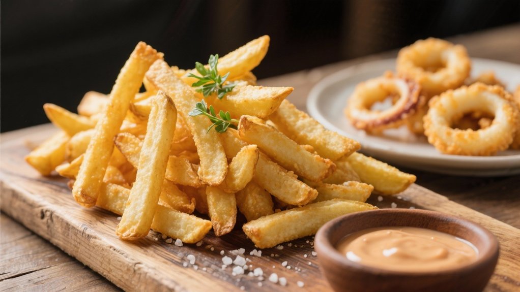 crispy fries and calamari